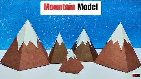 Mountain Model For School Projects/ Paper Mountain