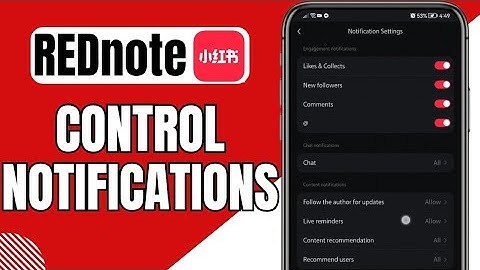 How To Manage Notifications On REDnote