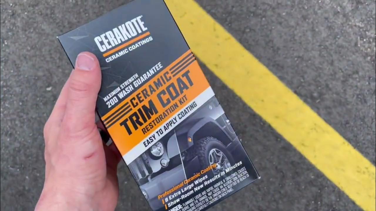 CERAKOTE® Ceramic Trim Coat Kit Quick Plastic Trim Restorer Review