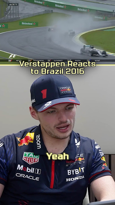 Max Verstappen Reacts to Brazil 2016 🇧🇷