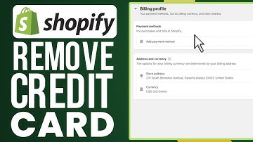 How To Remove Credit Card From Shopify (2025) Full Tutorial