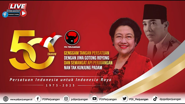 Memperingati hari Ulang Tahun PDI Perjuangan yang ke-50 tahun