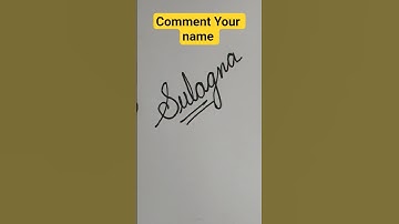 ✨ Cursive Name Art | Stylish Name Writing in Cursive | Calligraphy for Beginners #shorts #sulagna