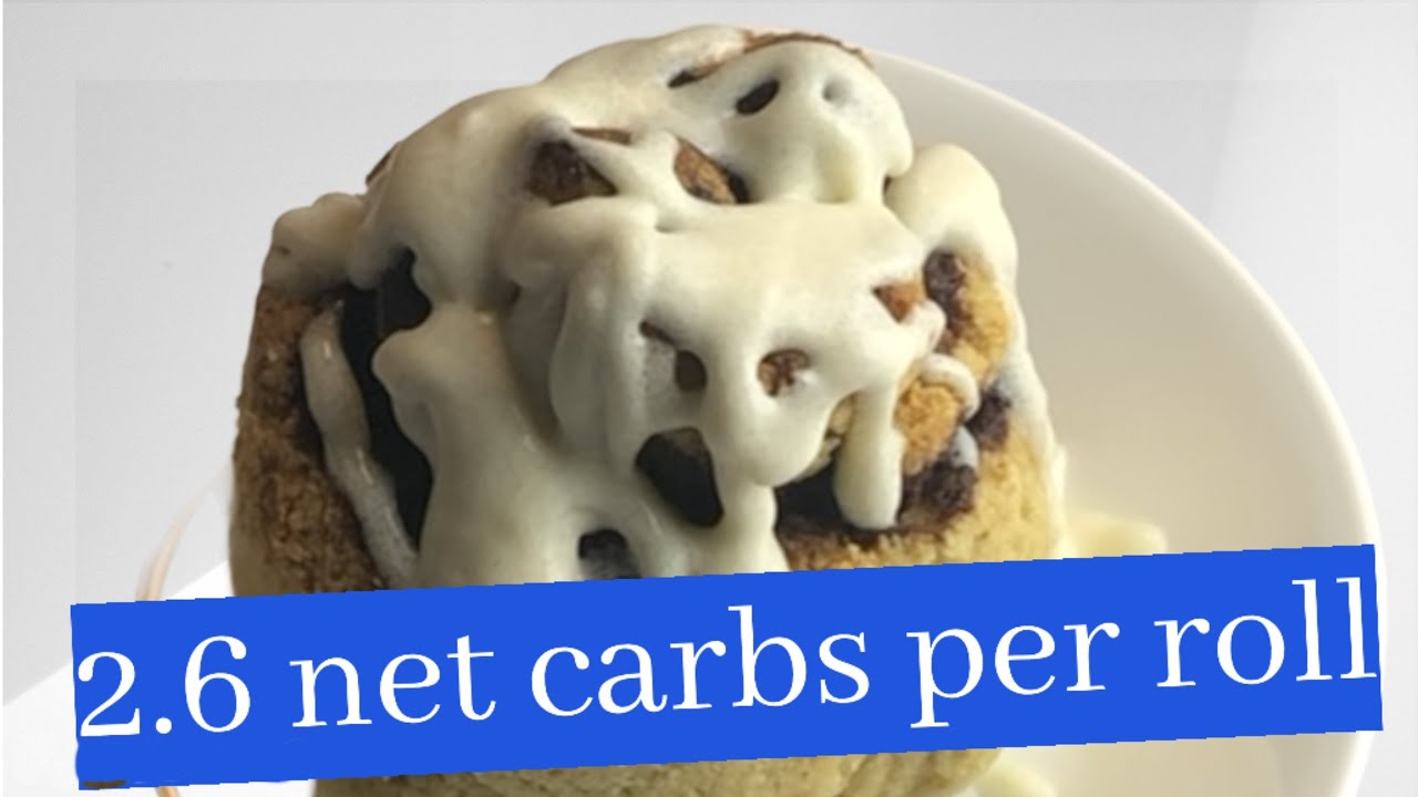 Low carb cinnamon roll | 2.6 grams net carb keto cinnamon roll with keto icing | fastmeals