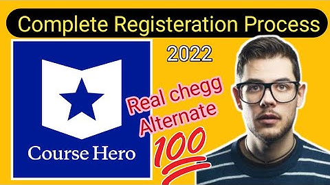 course hero registration process in 2022 | Real chegg alternative |tech Sourav