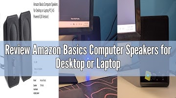 Review Amazon Basics Computer Speakers for Desktop or Laptop PC | AC-Powered (US Version)