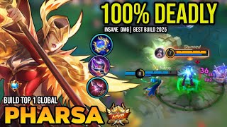 PHARSA BEST BUILD 2025 | BUILD TOP 1 GLOBAL PHARSA GAMEPLAY | MOBILE LEGENDS✓