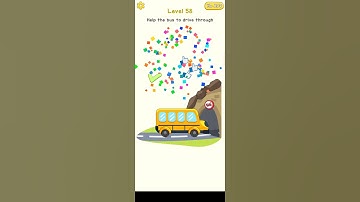 Delete Puzzle Level 58 | Delete Puzzle Help the bus to drive through Solution