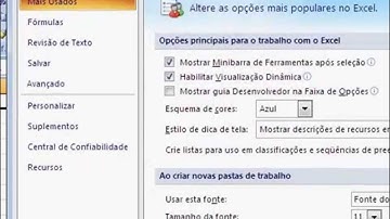 Habilitar a Guia Desenvolvedor no Microsoft Excel 2007