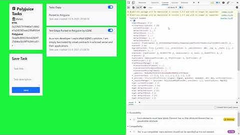Tasks DApp Ported from Layer 1 to Polyjuice on Layer 2