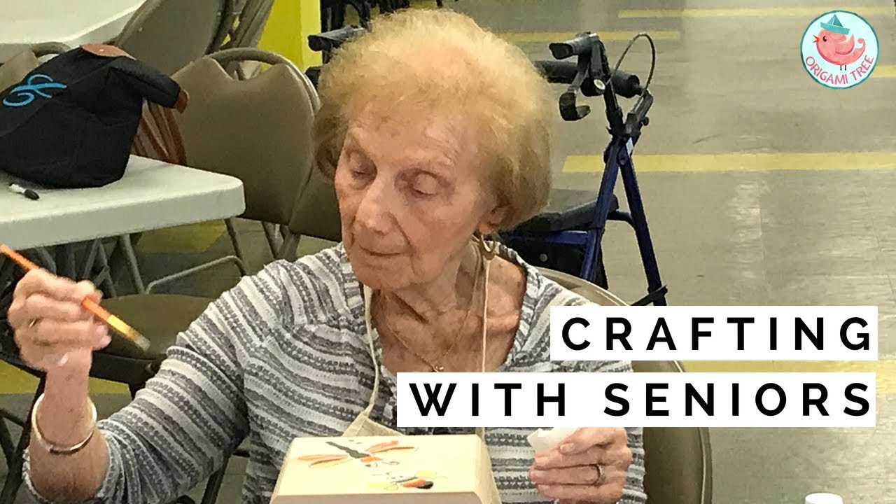 Arts & Crafts with Seniors  Senior Center Gets Surprise! 