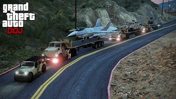GTA 5 Roleplay - DOJ 233 - Military Equipment Convoy (Civilian)