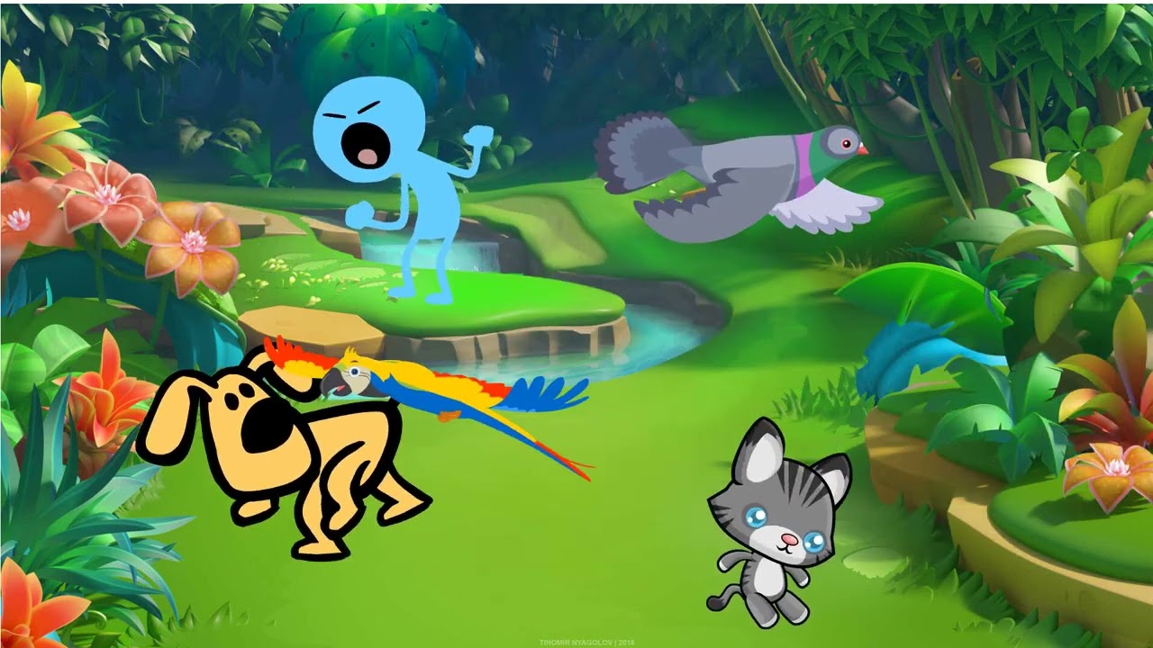 Forest ground animals playing | Dog, cat etc. | good morning ayodhya | 