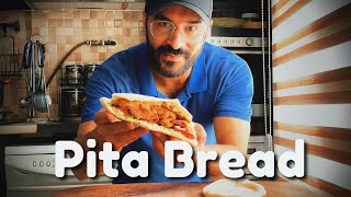 How to bake Pita bread at home,easiest way to make pita dough !! (simple and practical recipe)