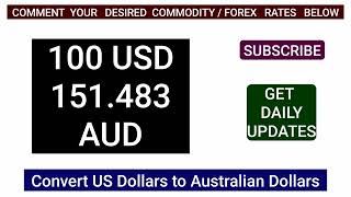 Us Dollar to Australian Money Exchange Rates Today 09 August 2024