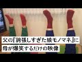 父の『誇張しすぎた娘モノマネ』に母が爆笑するだけの映像（どっちの足が前かわからなくなったエピソード）
