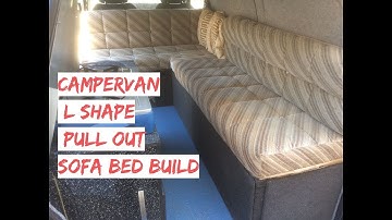 Campervan L Shape Corner Pull Out Sofa Bed Build - Daihatsu Hijet Micro Camper Van