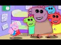 Zombie Apocalypse, Rainbow Colored Zombies in peppa pig bedroom ??? | Peppa Pig Funny Animation