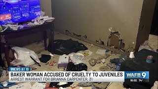 Children left unsupervised in home full of rat feces criminal warrant says