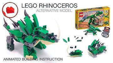 LEGO Rhinoceros ➠ Alternative Model - Lego building Instruction - LEGO CREATOR 31058