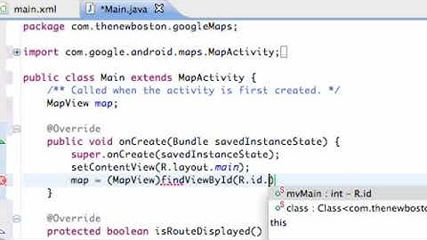 Android Application Development Tutorial   131   Displaying the MapView   YouTube