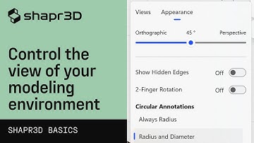 Control the view of your modeling environment | Shapr3D Basics