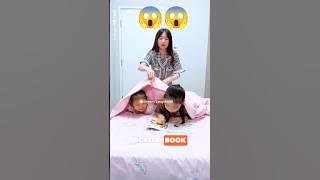 Startled girl, suddenly her mother is beside her #shortsfeed