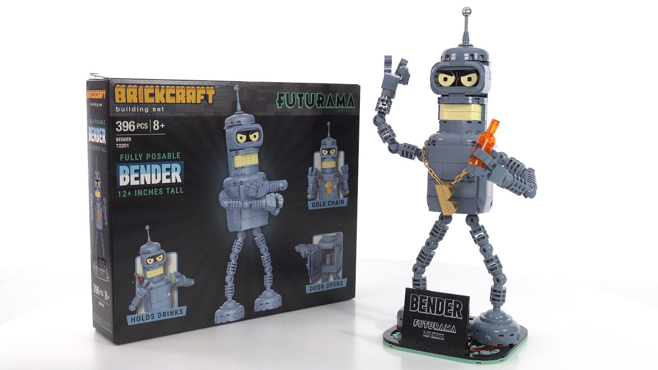 Brickcraft Futurama Bender brick-built figure review! 