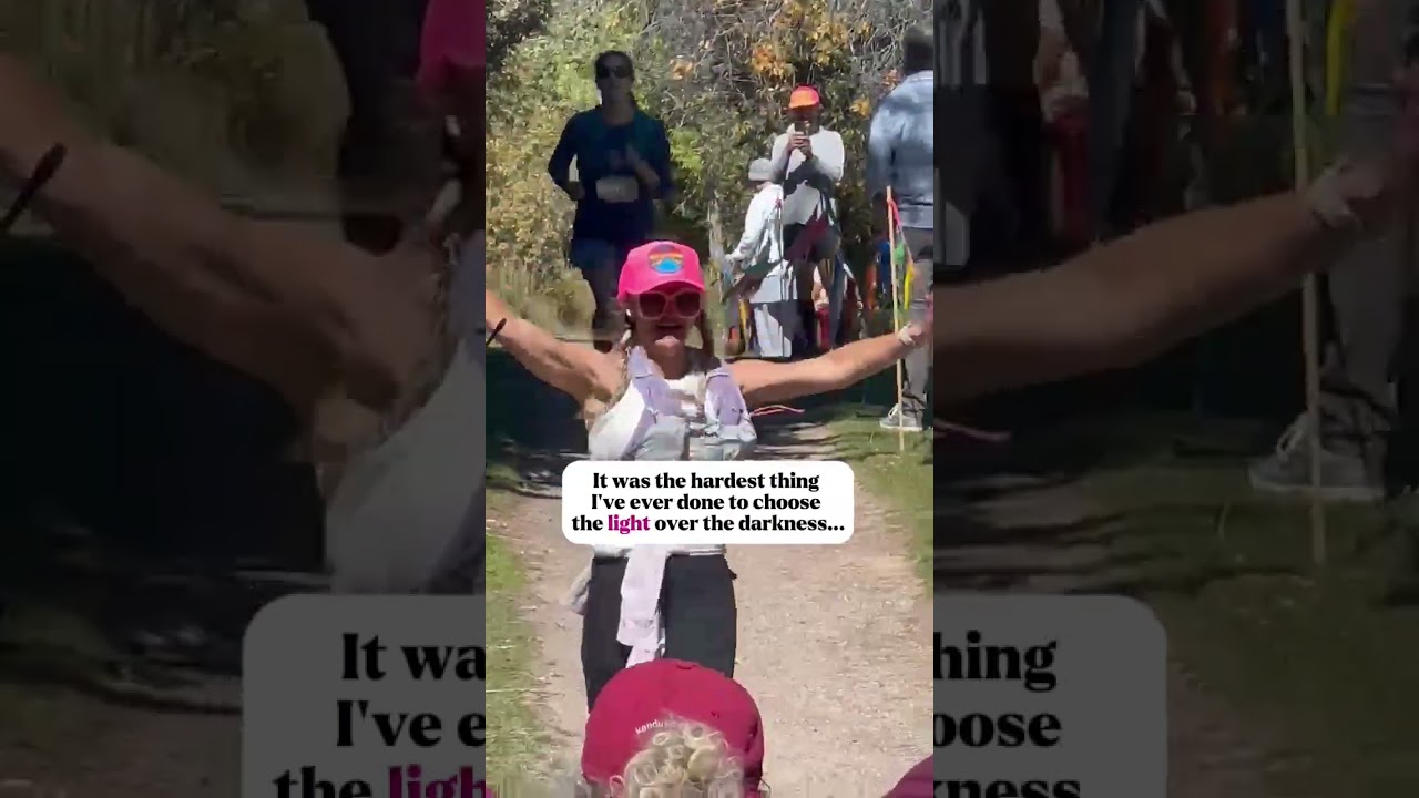 I had to look straight into the darkness and choose the light. 