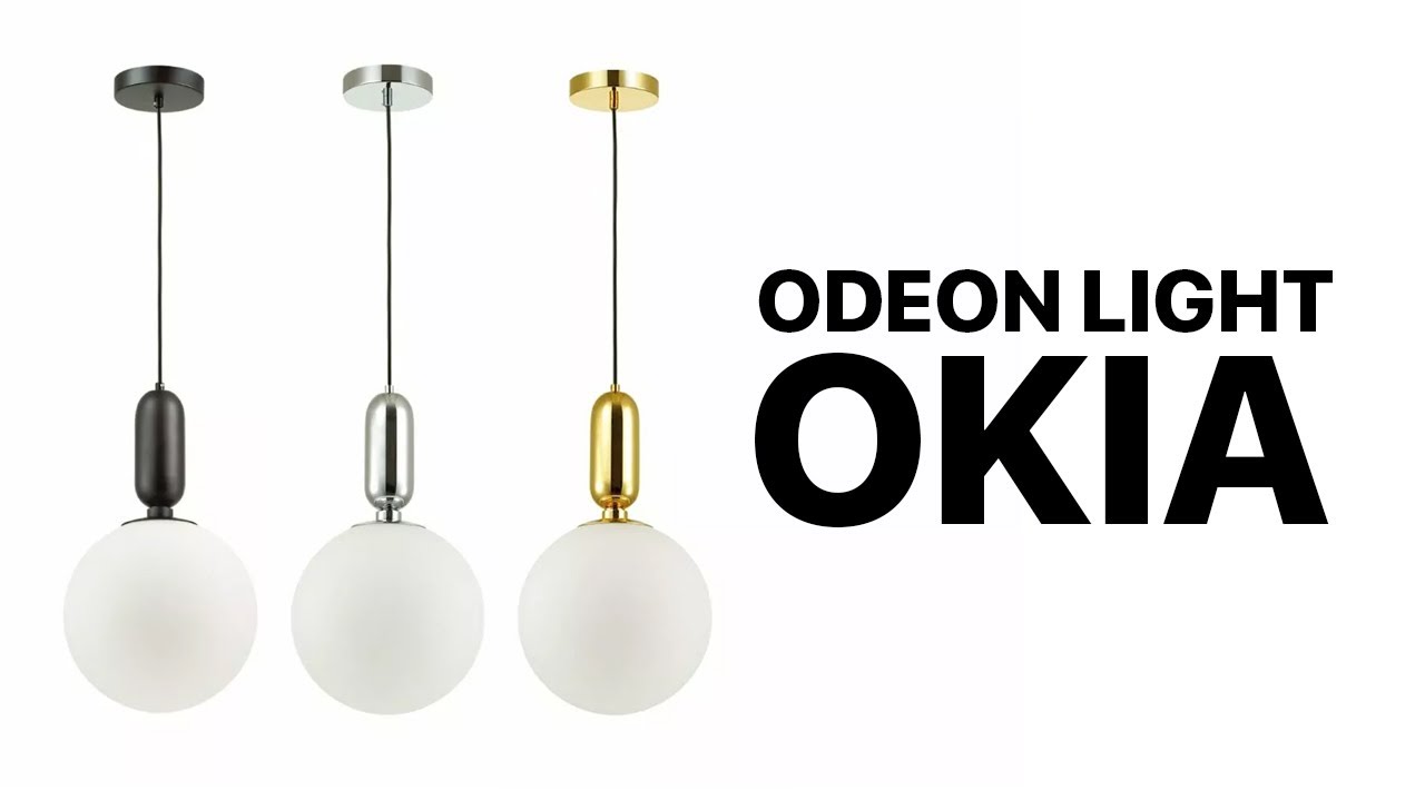 Подвесной одиночный светильник шар Odeon Light Okia 4671/1, 4672/1 .