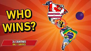 What If The Americas Had A Battle Royale (26 Countries, Only 1 Survives)