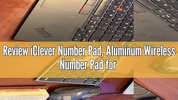 Review iClever Number Pad, Aluminum Wireless Number Pad for Multi Devices, USB-C Rechargeable, Exter