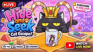 THE ULTIMATE CAT ESCAPE CHALLENGE! 🐈 Can We Stay Hidden? (Live) screenshot 4