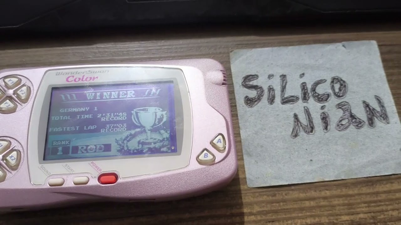 Wonderswan - Final Lap 2000 [Arcade Mode - Hard - Germany 1] - YouTube