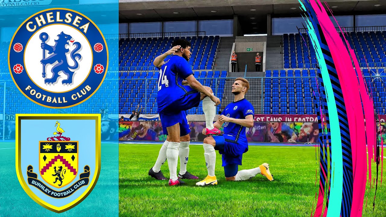 PES 2021 - CHELSEA vs BURNLEY feat Werner, Pulisic, Ziyech, | Gameplay & Full match