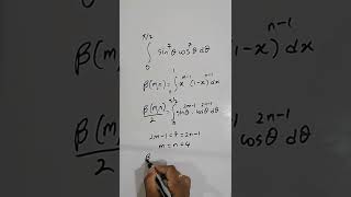 Using the Beta and Gamma functions to resolve an interesting trig integral