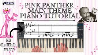 Pink Panther Main Theme | Piano Tutorial | Iconic Movie Themes | PDF Sheet Music | Easy Piano