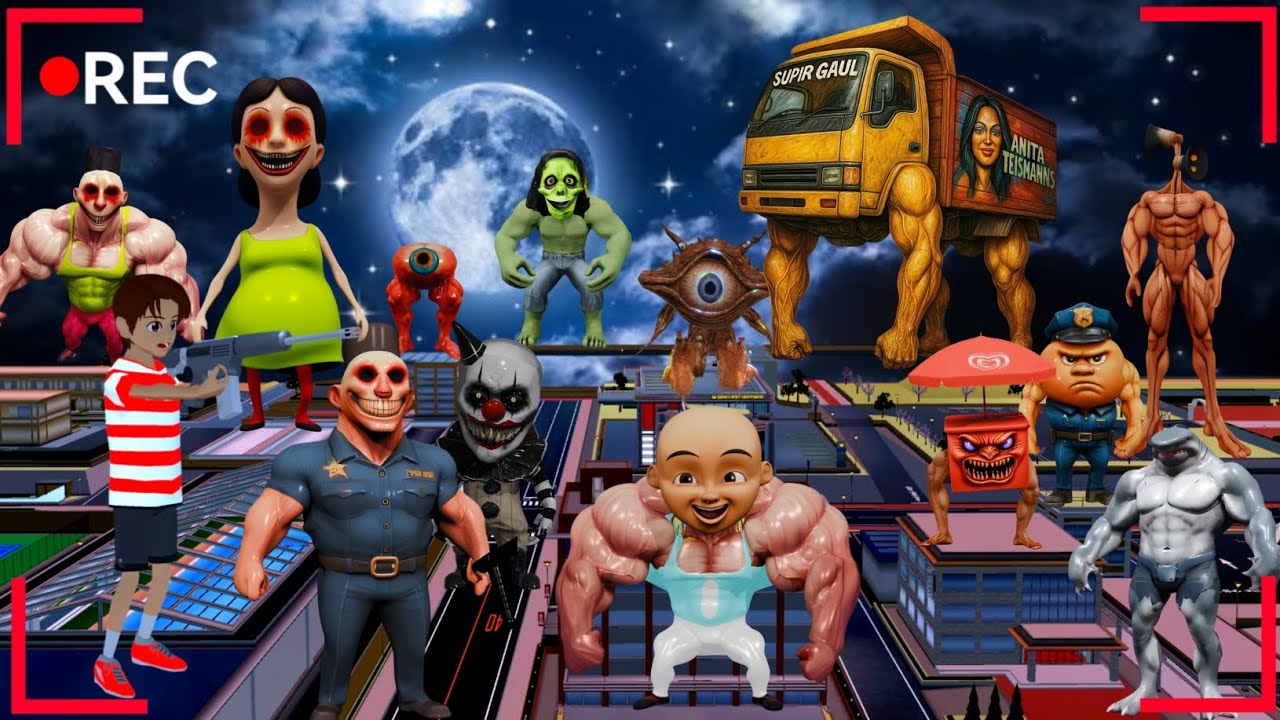 COMPILATION THERE'S HORROR SECRET PLACE ANOMALI HAMOOD HABIBI & TRUCK EATER😱SAKURA SCHOOL SIMULATOR