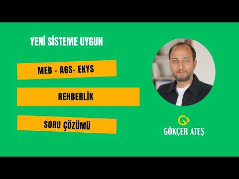MEB - AGS - Rehberlik ve Özel Eğitim - Soru Çözümü I