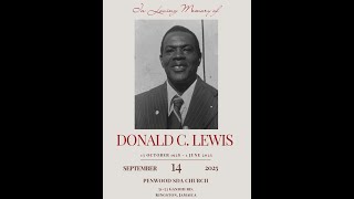 Famous Thanksgiving Service for the life of Donald C. Lewis - September 14, 2025 Wealth
