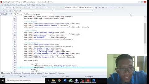 PROGRAM KASIR LAUNDRY DEV C++