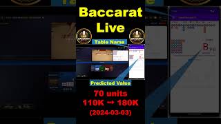 Baccarat Live App : 2024-03-03 #baccarat #casino screenshot 2