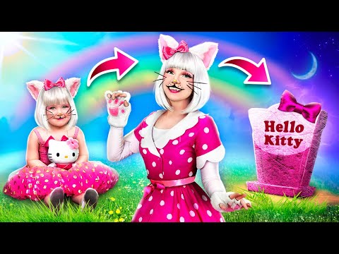 Hello Kitty от рождения до смерти! Покемоны в реальной жизни!  Перевоплощение с гаджетами из TikTok!