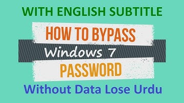 Reset/ Hack Windows 7 password using only the command prompt | Urdu | English Subtitle