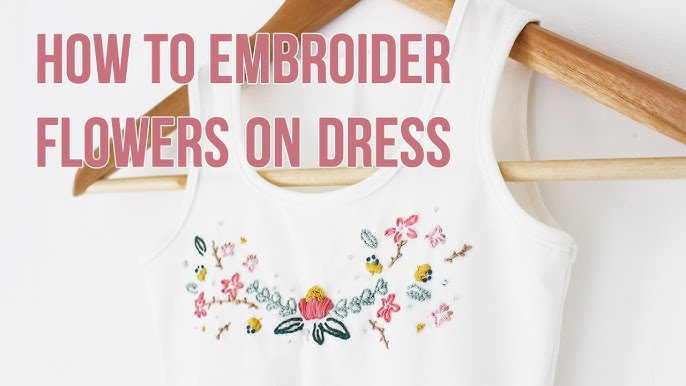 How to use water soluble stabilizer to embroider on clothes 