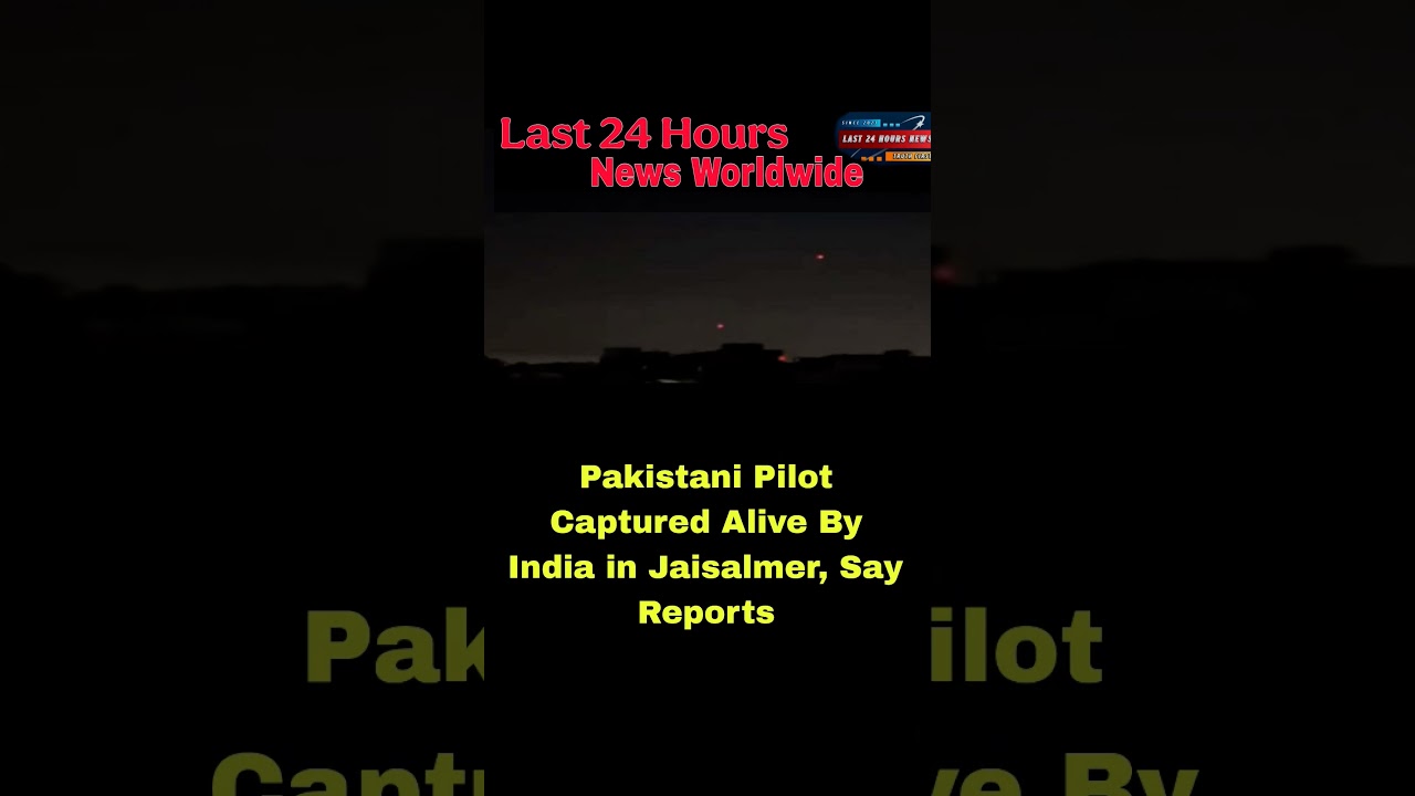 Pakistani pilot captured alive by India in Jaisalmer, say reports