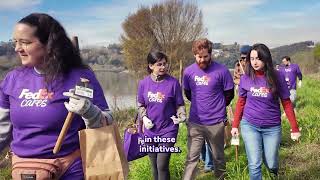 FedEx I #TeamFedex plant 500 trees as part of the "Guardiões dos Rios Gondomar"