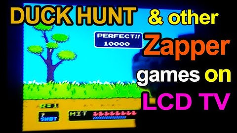 Way to play Duck Hunt on a modern LCD HDTV!