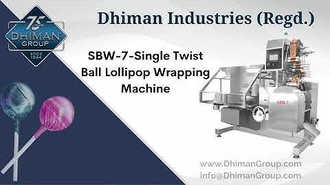 Lollipop Bunch wrap Machine || Dhiman Industries || Lollipop Wrapping Machine| Single twist machine