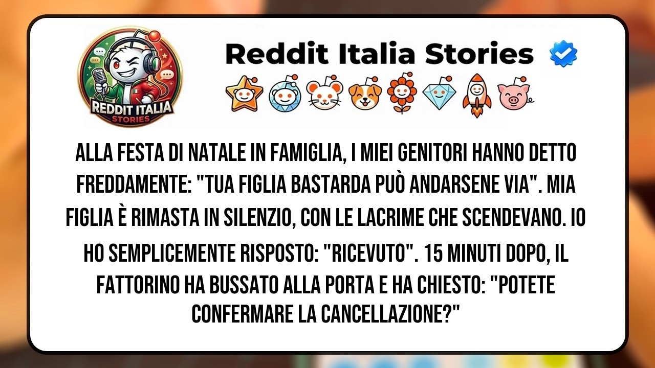 Il 23 dicembre stavo incartando i regali di Natale per la mia famiglia quando ho ricevuto un messaggio da mia madre: "Assicurati che Jacob non porti quella bambina indesiderata domani. Tienila...